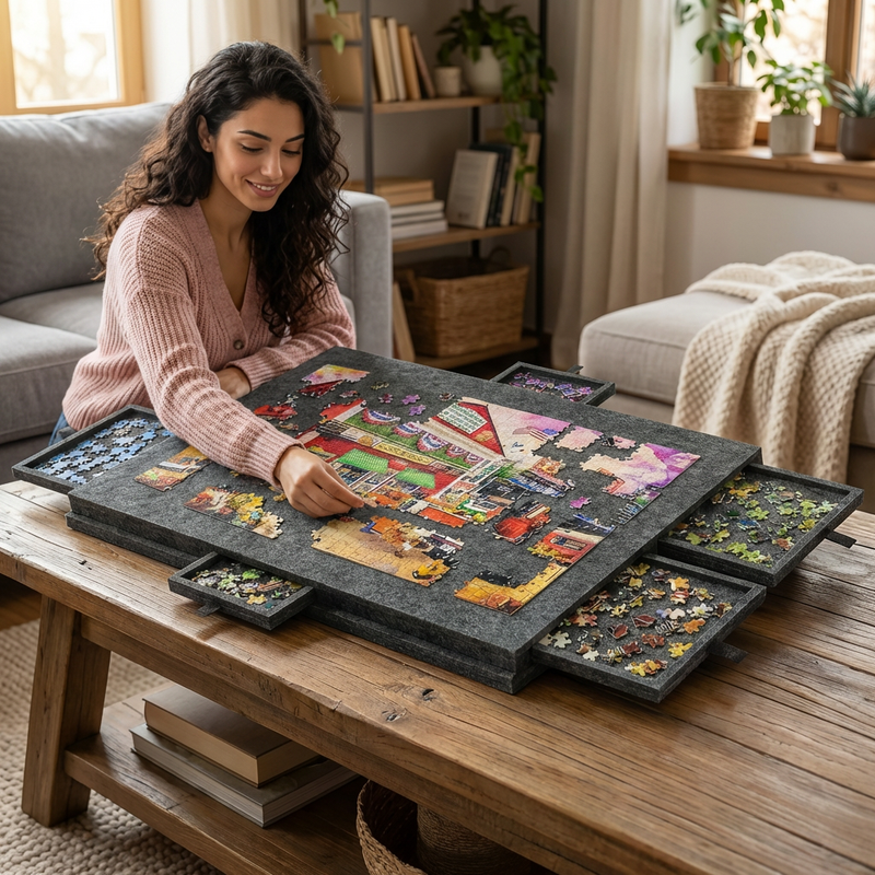 PuzzleBuddy™ – No More Packing Up Mid Puzzle (1000 pieces)