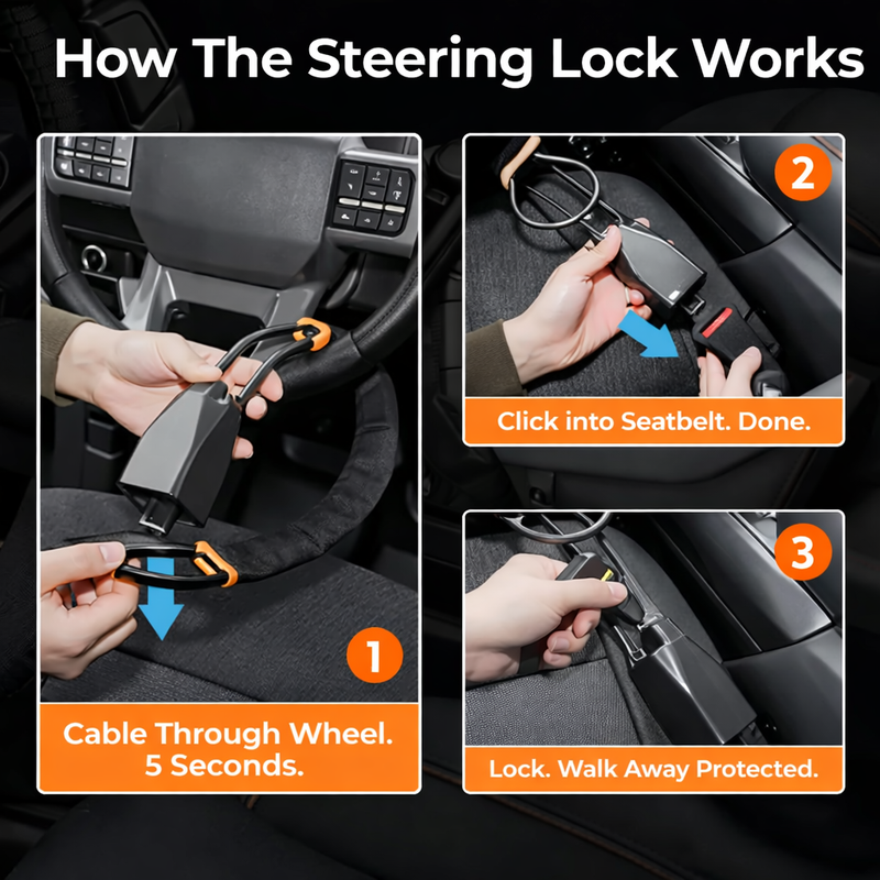 RoadGuard™ Safety Lock - Prevent Thieves Stealing Your Car
